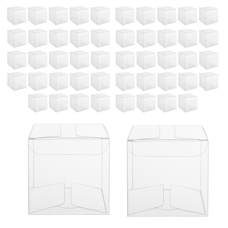 50Pcs Clear Plastic Boxes for  - đánh giá và giá Packaging