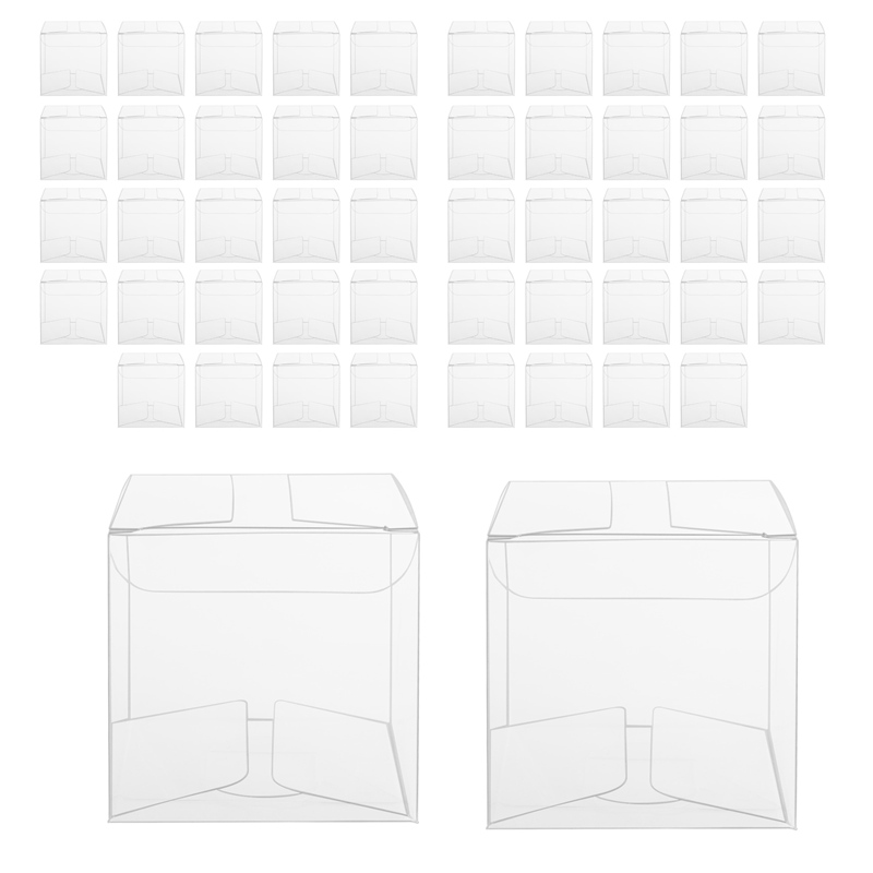 50Pcs Clear Plastic Boxes for  - đánh giá và giá Packaging
