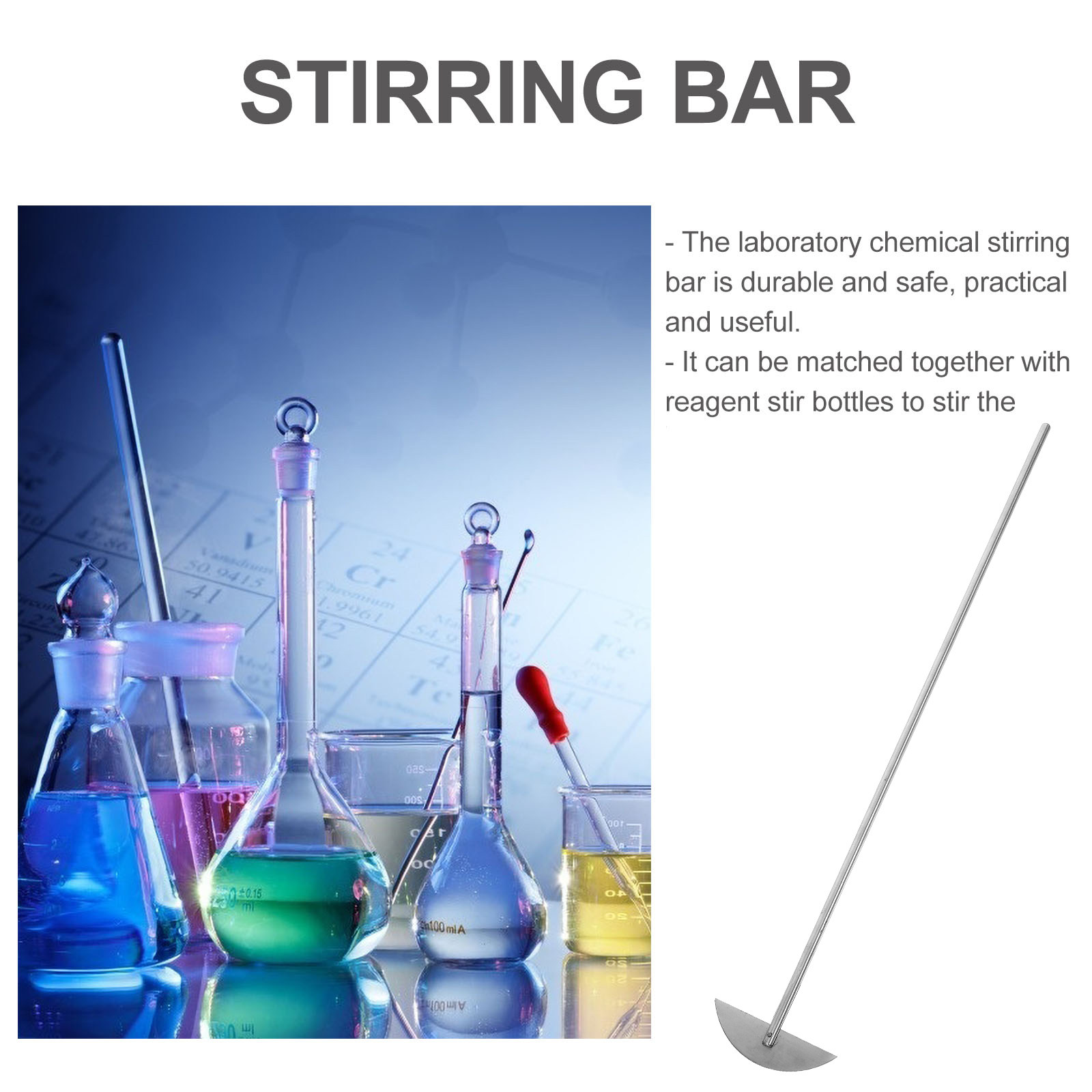 1Pcs Stainless Steel Stirring  - đánh giá và giá Lab Equipment