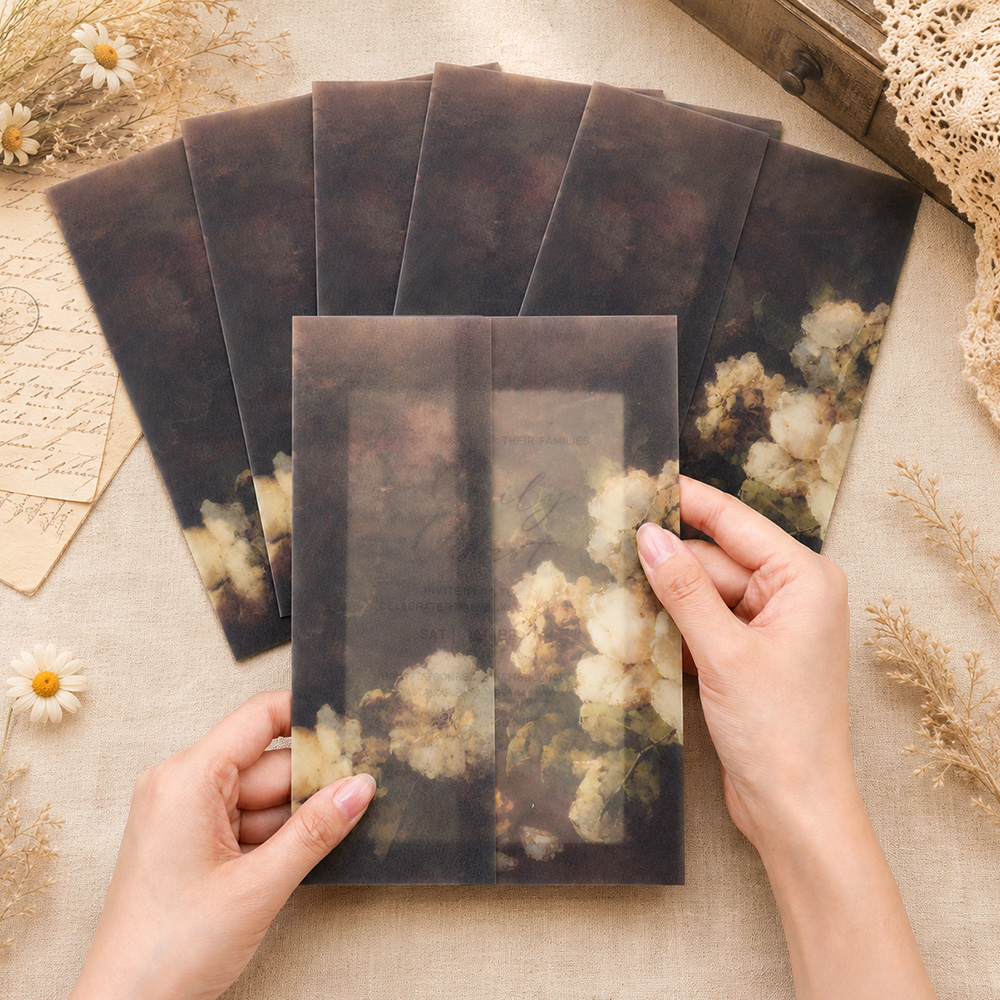 20/50pcs Pre Folded Vellum Jac - đánh giá và giá Packaging